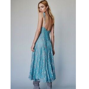 Free People Moon River Lace Midi Dress NWT